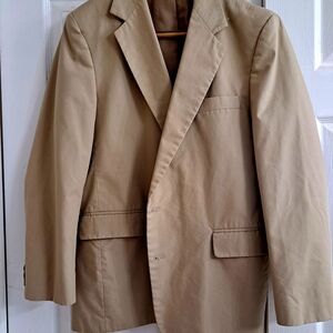Fitted Haggar Tan Brown Blazer Size 42